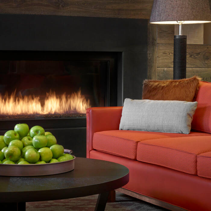 Best Western Hotel Interior Design Lobby Apples Orange Sofa
