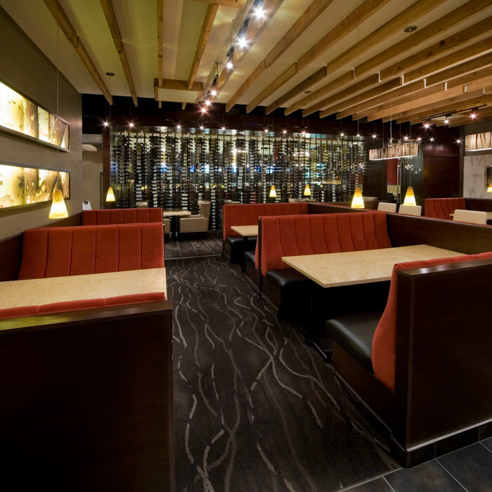 Restaurant Interior Design Rics Grill Grande Prairie Booths Wine Cellar Restaurant Project