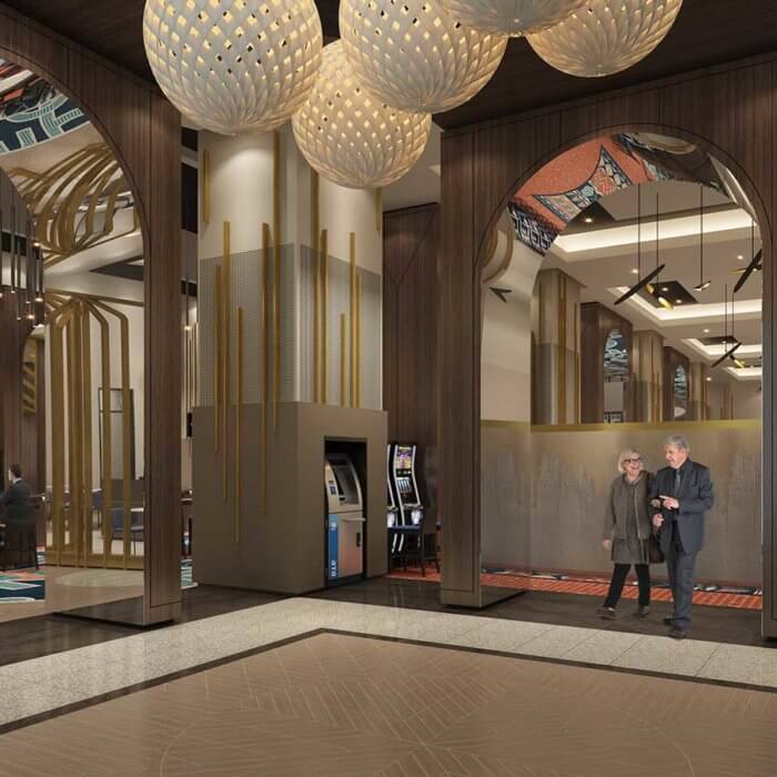 River Cree Resort Casino Entry | Edmonton Casino Interior Design