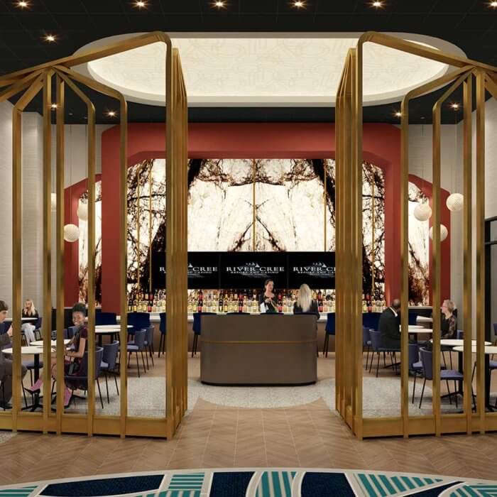 River Cree Resort Casino Bar | Casino Interior Design